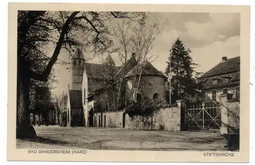 [Ansichtskarte] 3353 BAD GANDERSHEIM, Stiftskirche. 
