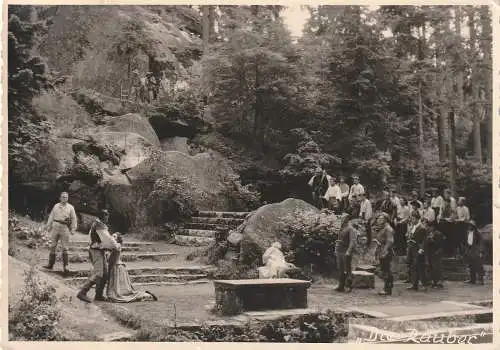[Ansichtskarte] 8592 WUNSIEDEL, Luisenburgfestspiele 1955, "Die Räuber". 