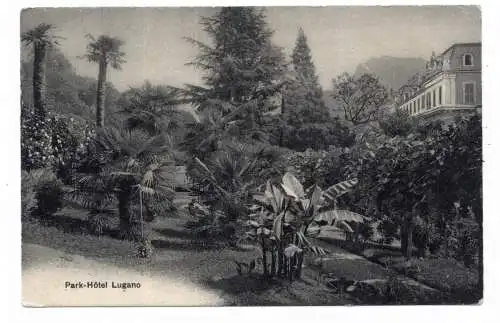 [Ansichtskarte] CH 6900 LUGANO TI, Park - Hotel. 