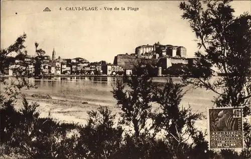 Ak Calvi Plage Haute Corse, Vue de la Plage