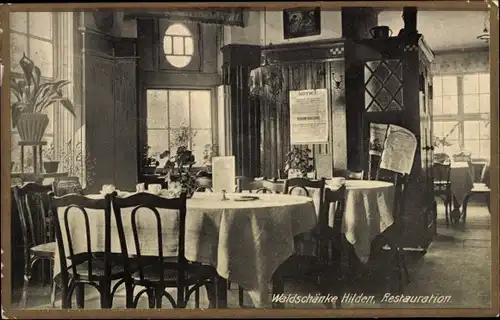 Ak Hilden im Rheinland, Waldschänke Hilden, Restauration
