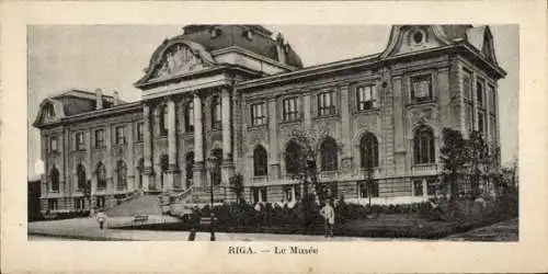 Ak Riga Lettland, Museum in  historische Architektur, ältere Postkarte