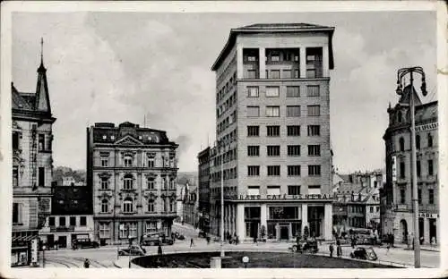 Ak Reichenberg in Böhmen Liberec Tschechien, Historisches Gebäude, Grand Café Generall, Stadtp...