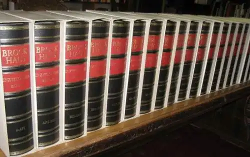Brockhaus    Bibliographisches Institut: Brockhaus Enzyklopädie. Neunzehnte (19.) Auflage komplett in vierundzwanzig Bänden A Z in der Ganzlederausgabe PLUS Bände 25 (Personenregister), Bände.. 
