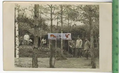 Deutsche Soldaten  in Frankreich-, 1. Weltkrieg 1914-18, Verlag: ---------,  -Postkarte, Erhaltung: I-II, Rückseite