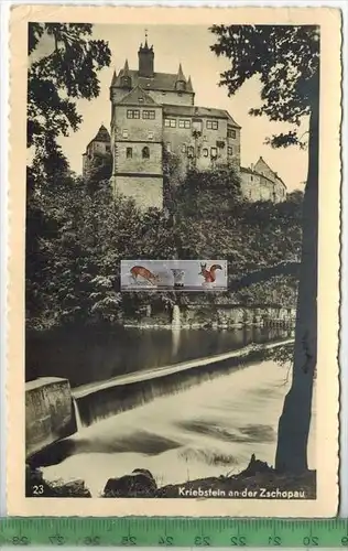 Kriebstein an der Zschopau, Verlag: W. Wagler, Karl-Marx-Stadt,   POSTKARTE, Erhaltung: I-II, unbenutzt