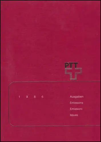 PTT-Jahrbuch Schweiz 1986, postfrisch **