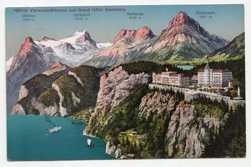 Vierwaldstättersee und Grand Hotel Seelisberg.