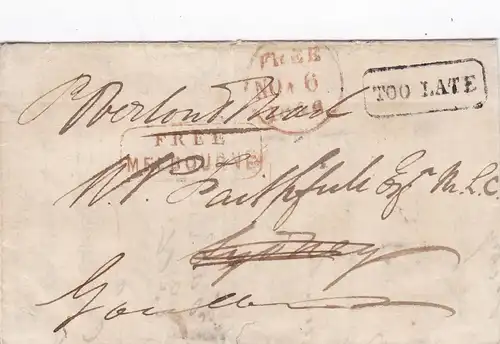 1846: Australia /Sydney: Free Melbourn: Too late