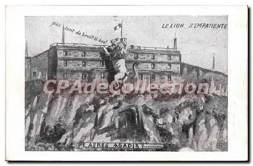 Cartes postales Le Lion S'Impatiente