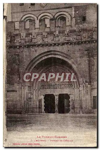 Cartes postales Le Tarn et Garonne Moissac Porche de l'eglise