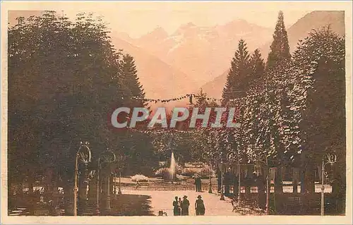 Cartes postales Luchon Le Parc et le Port de Venasque vus du Casino