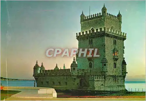 Moderne Karte Lisboa Tour de Belem