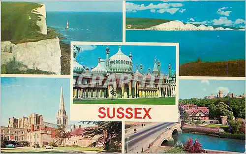 Moderne Karte Sussex Seven Sisters