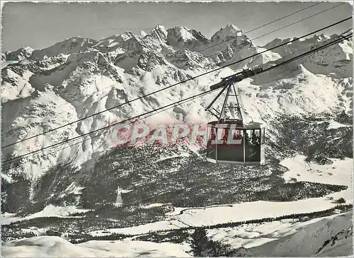Cartes postales moderne St moritz luftseilbahn corviglia piz nair