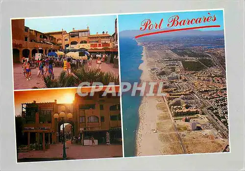 Cartes postales moderne Port le Barcares Vue aerienne Generale la place du Tertre