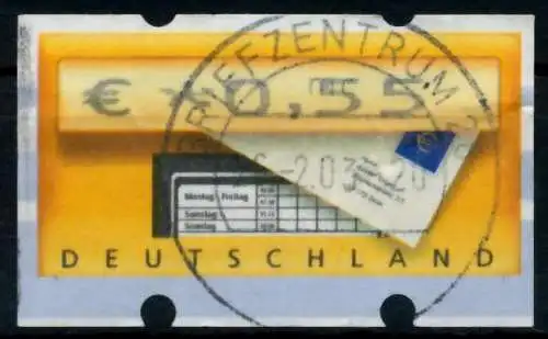 BRD ATM 2002 Nr 5-1-0055 gestempelt 970822