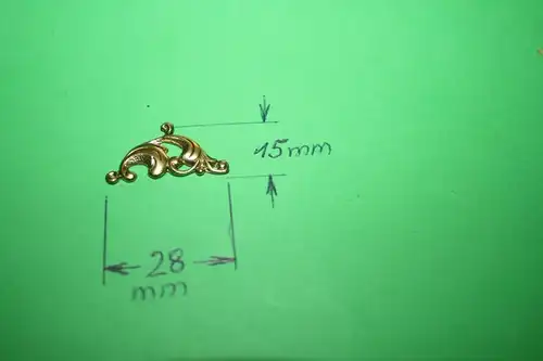 4x Zierbeschlag Messing (H34)
