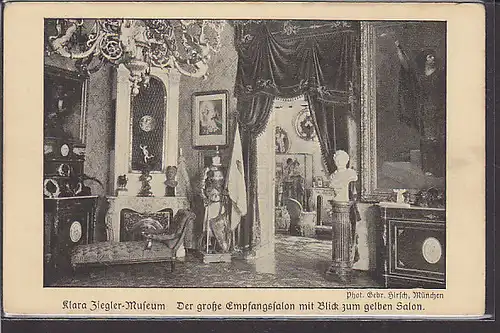 AK Klara Ziegler Museum Der große Empfangssalon 1940