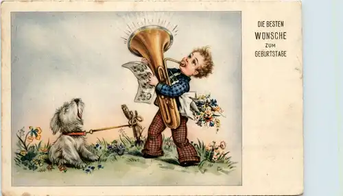 Geburtstag - Kind mit Tuba -409332