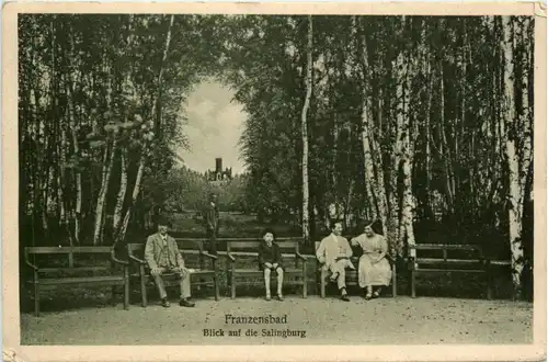 Franzensbad - blick auf die Salingburg -454626