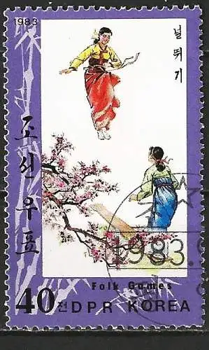 Korea-Nord 1983 - Mi 2396 - YT 1767B - Folklore-Spiele: Schaukelwippe