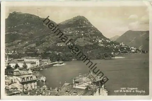 Lugano - col Monte Bre e Boglia - Foto-Ansichtskarte