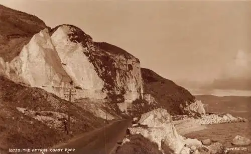 Irland Antrim Coast Road RPPC Vintage Postkarte