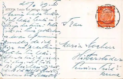 C036 Österreich, Steyr Totale mit hohem Nock Vintage Postkarte