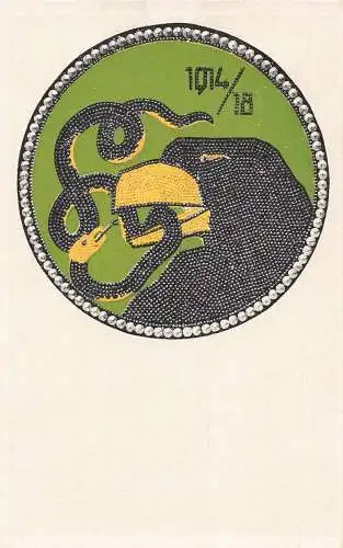 L108 Deutschland WWI Propaganda Militaria Vintage Postkarte