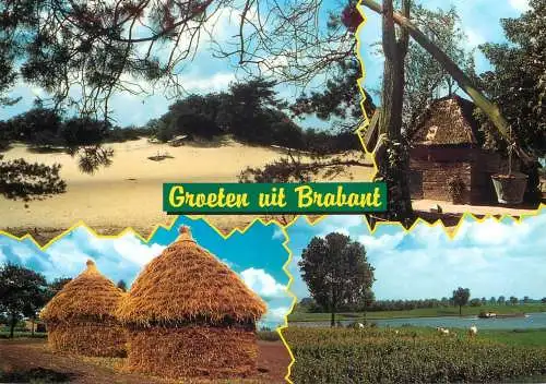 Brabant multi views postcard
