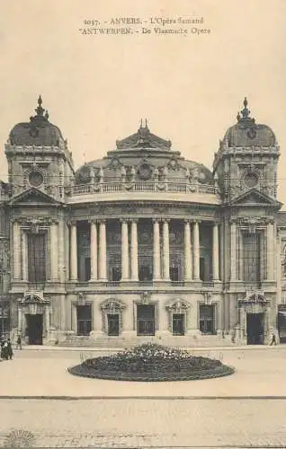 Belgium postcard Antwerp flamand opera