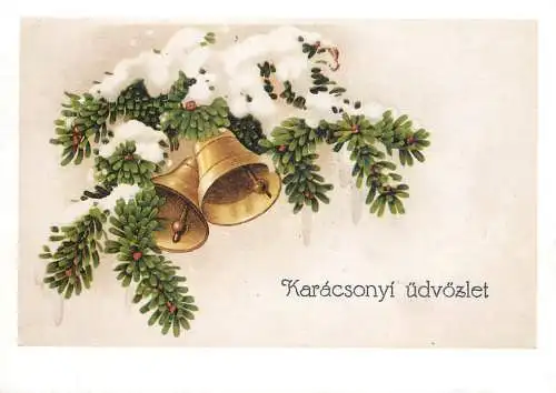 Postcard Holiday Christmas scene