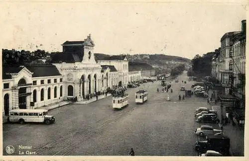 Belgium Namur La Gare tramway