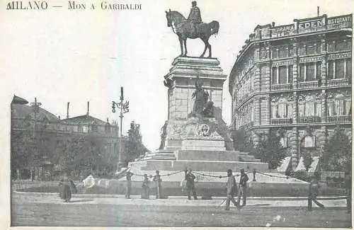 Italy Milano Monumento a Garibaldi