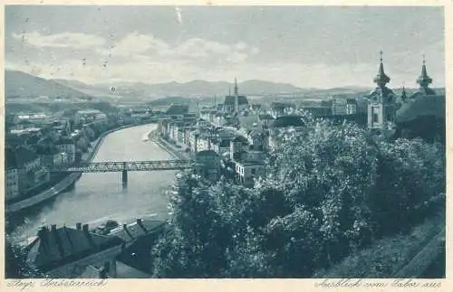 Postcard Austria Steyr Oberosterreich Ausblick vom Tabor