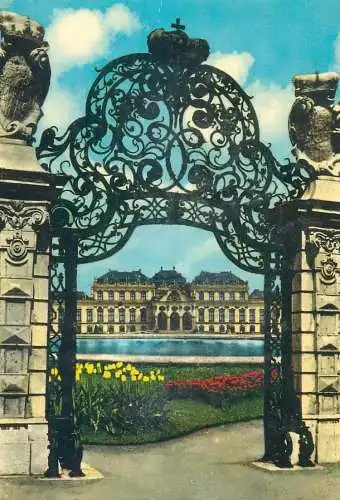 Postcard Austria Wien the Belvedere castle 1978