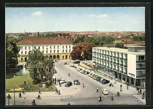 AK Reutlingen, Bahnhof mit Parkhotel
