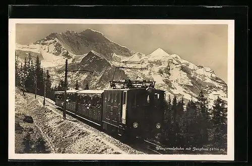 AK Wengernalpbahn mit Jungfrau