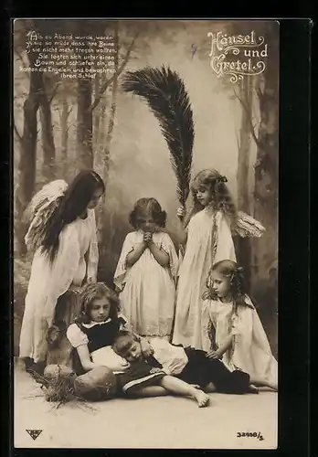 AK Hänsel und Gretel, Mächenszene mit Engeln