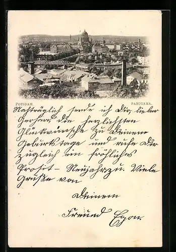 AK Potsdam, Panorama der Stadt