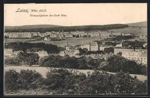 AK Wien-Lainz, Totale mit Versorgungsheim der Stadt Wien