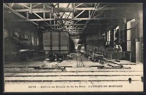 AK Roye, Ateliers du Chemin de fer du Nord, L`atelier du montage