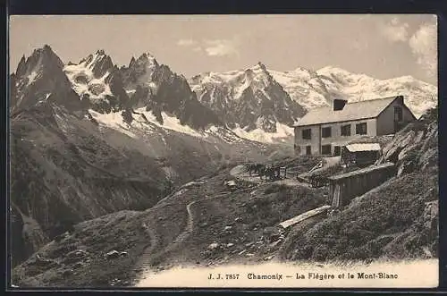 AK Chamonix, la Flégére et le Mont-Blanc