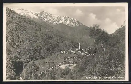 AK Intragna, Veduta generale e Col Monte Ghiridone