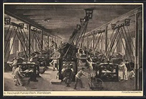 AK Wandsbeck, Reichardt-Kakao-Werk, Porzellanwalzwerke