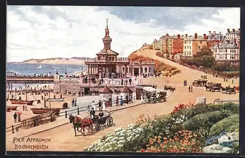 Künstler-AK Bournemouth, Pier approach