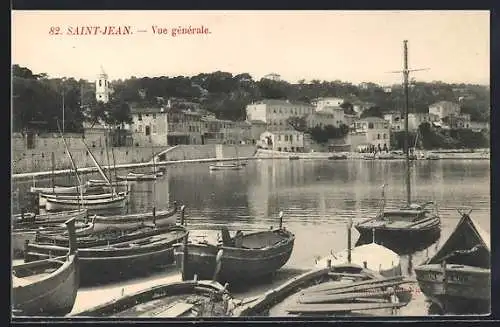 AK Saint-Jean, Vue générale du port et des bateaux amarrés