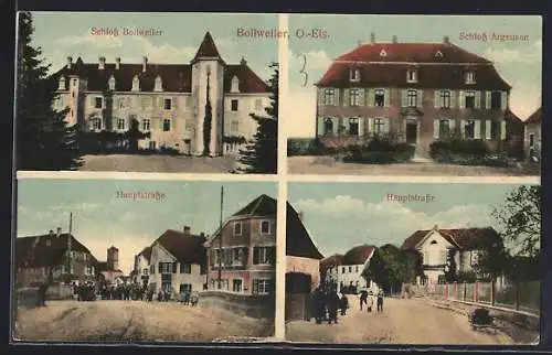 AK Bollweiler /O.-Els., Schloss Bollweiler, Schloss Argenson, Hauptstrasse