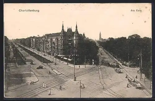 AK Berlin-Charlottenburg, Strassenpartie Am Knie